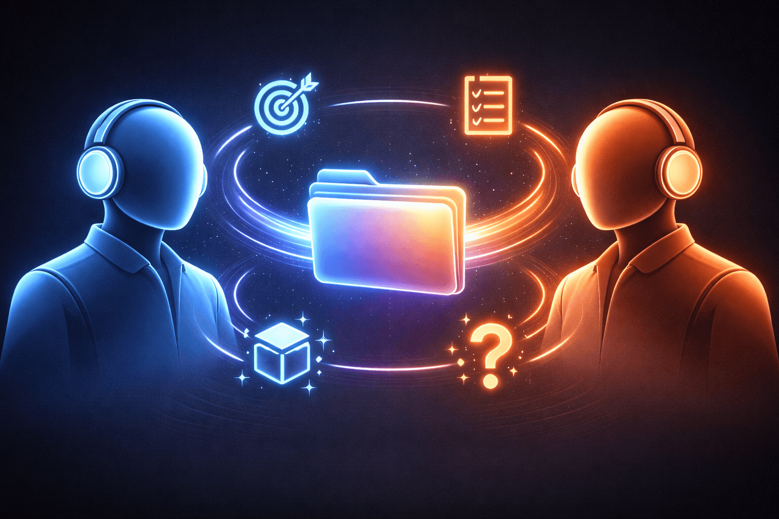 A compact handoff packet transferring objective, constraints, artifacts, and open questions between two agents